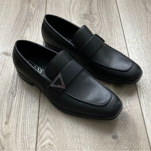 Guess Dress Shoes Black Slip On Prom Wedding Dance Date Business NWOT Mens 8.5